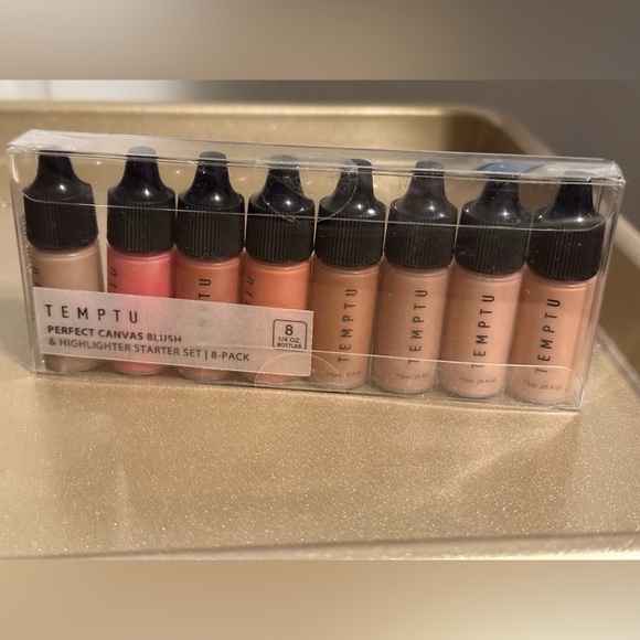 💎NEW IN BOX💎Temptu Airbrush Perfect Canvas Blush & Highlighter Starter Set - Picture 5 of 11